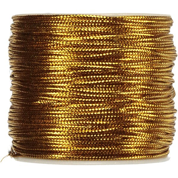 Metallisierte Schnur, 50 m, Gold-Titanium, Bastelspaß, HASTA-Serie